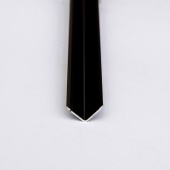 Равносторонний алюминиевый угол 1515 чёрный мат 2.7 метра