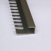 П-образный гибкий уголок П10 серебро 2.7 метра