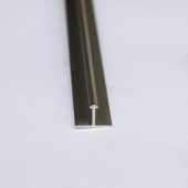 Гладкий пазовый уголок FG19 серебро 2.7 метра