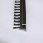 Уголок F-образный 12 мм серебро 2.7 метра